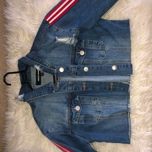 Ashley Mason cropped denim jacket